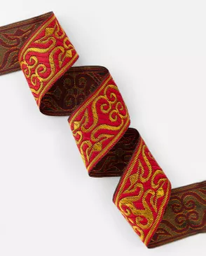 Тесьма жаккард ш.3,3см уп.7м арт. ТЖО-268-4-49335.004