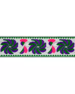 Тесьма жаккард ш.3,3см (уп=7м) арт. ТЖО-24-1-30917.006