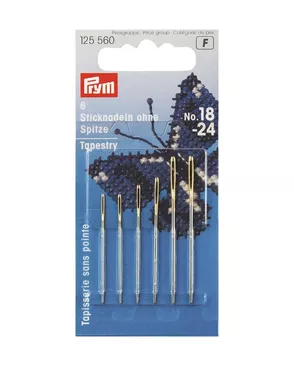 Иглы для вышивки со скругленным острием PRYM 125560 №18/24 арт. АРС-16224-1-АРС0000806058 Иглы для вышивки со скругленным острием PRYM 125560 №18/24 арт. АРС-16224-1-АРС0000806058