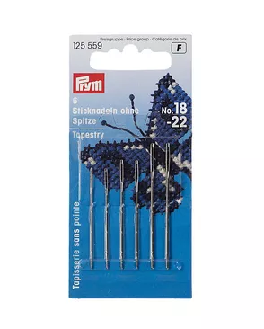 Иглы для вышивки со скругленным острием PRYM 125559 №18/22 арт. АРС-19242-1-АРС0000829055 Иглы для вышивки со скругленным острием PRYM 125559 №18/22 арт. АРС-19242-1-АРС0000829055