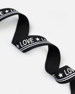 Лента лампас ш.2см (50м+/-3м) "LOVE"  черный / белый арт. ТЛ-241-1-47347