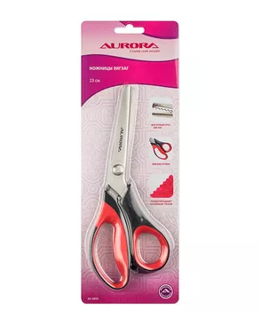 Ножницы Aurora зиг-заг, 23 см, шаг зубчика 3,5 мм арт. НШФ-9-1-42382 Ножницы Aurora зиг-заг, 23 см, шаг зубчика 3,5 мм арт. НШФ-9-1-42382