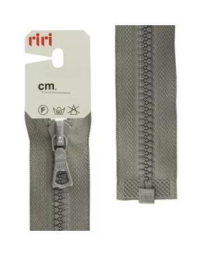 Молния riri тракторная разъёмная 1 замок, 6 мм, 50 cм, цвет 2106, серый арт. ГЕЛ-14183-1-ГЕЛ0030332